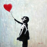 Homage to Banksy - Girl with balloon