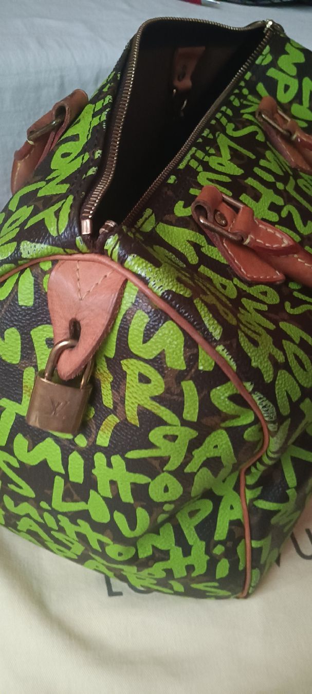 Louis Vuitton Taschen für Damen: Louis Vuitton Graffiti Stephen Sprouse Speedy 30 – Neu (gemäss Beschreibung) aus Maienfeld von Andyr44 5