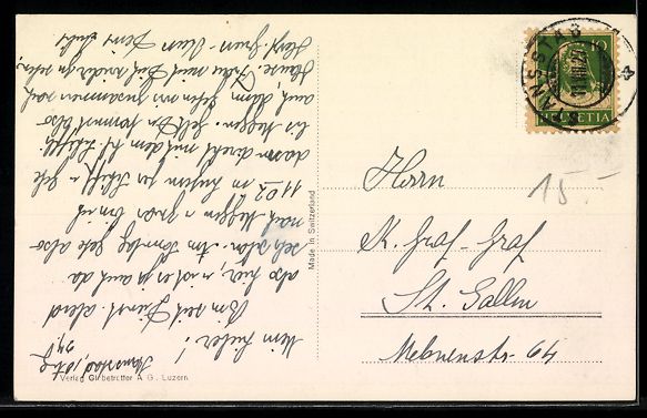 Cartoline postali: AK Stansstad, Mit Bürgenstock – Usato da Berlin venduto da bartko-reher 1