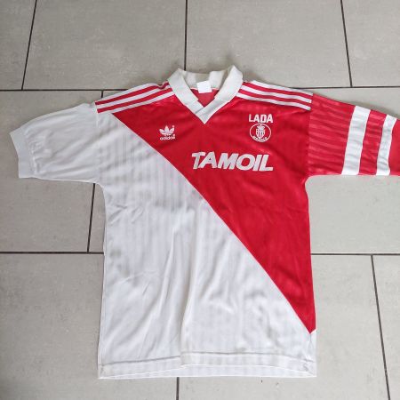 AS MONACO TRIKOT - GEORGE WEAH NR.9 - JG.1991/92 - GRÖSSE S