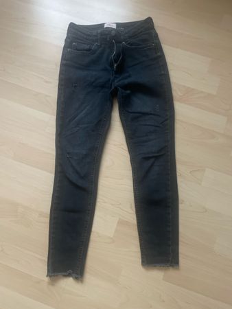 ONLY Skinny Jeans Gr. 30 Damen schwarz