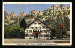 Wallenstadt, Gasthof Churfirsten mit Bli