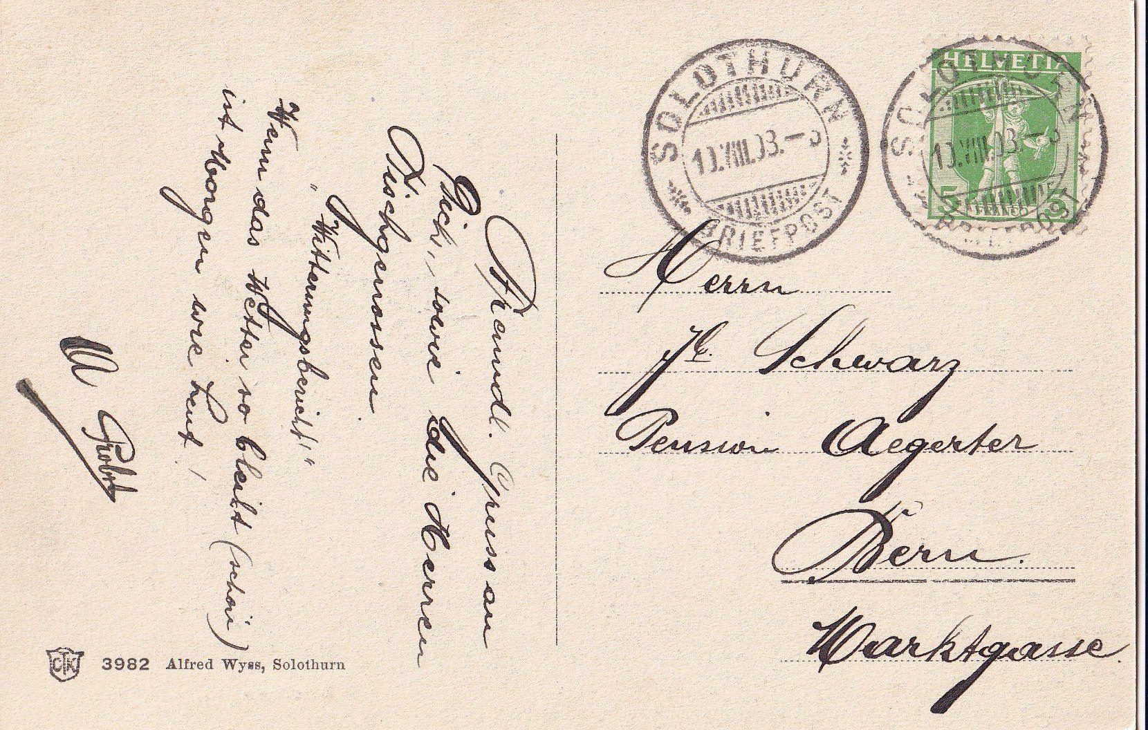Cartes postales: Solothurn Teilansicht – D'occasion à Olten par clotaldi 1