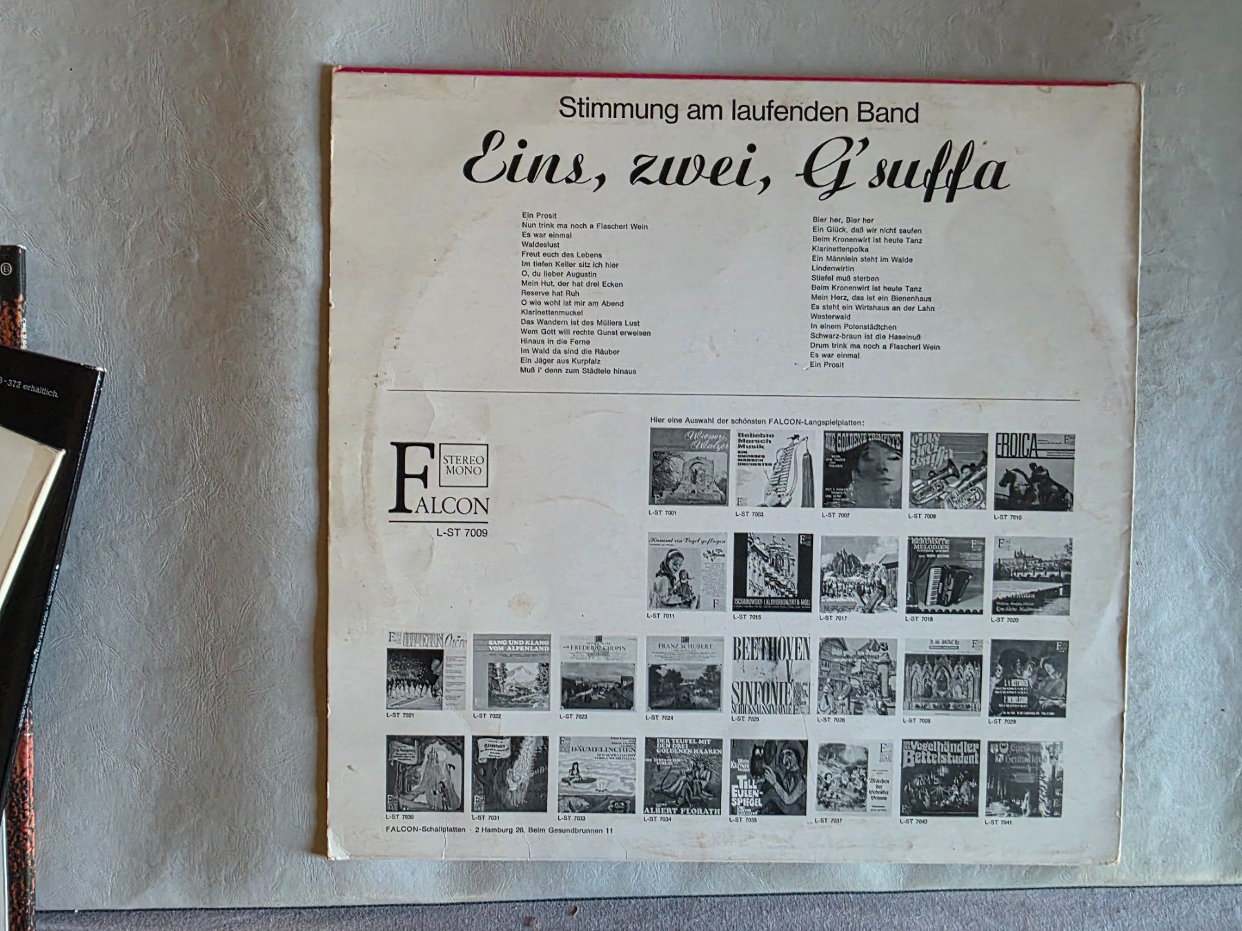 Dischi in vinile: LP: eins zwei gsuffa - Falcon L-ST 7009 – Usato da Walterswil BE venduto da Lonitti 3