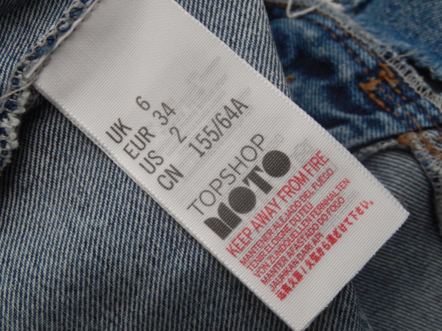 Topshop Gonne: TOPSHOP Denim Minirock Gr. XXS – Usato da Tuggen venduto da vivira 8