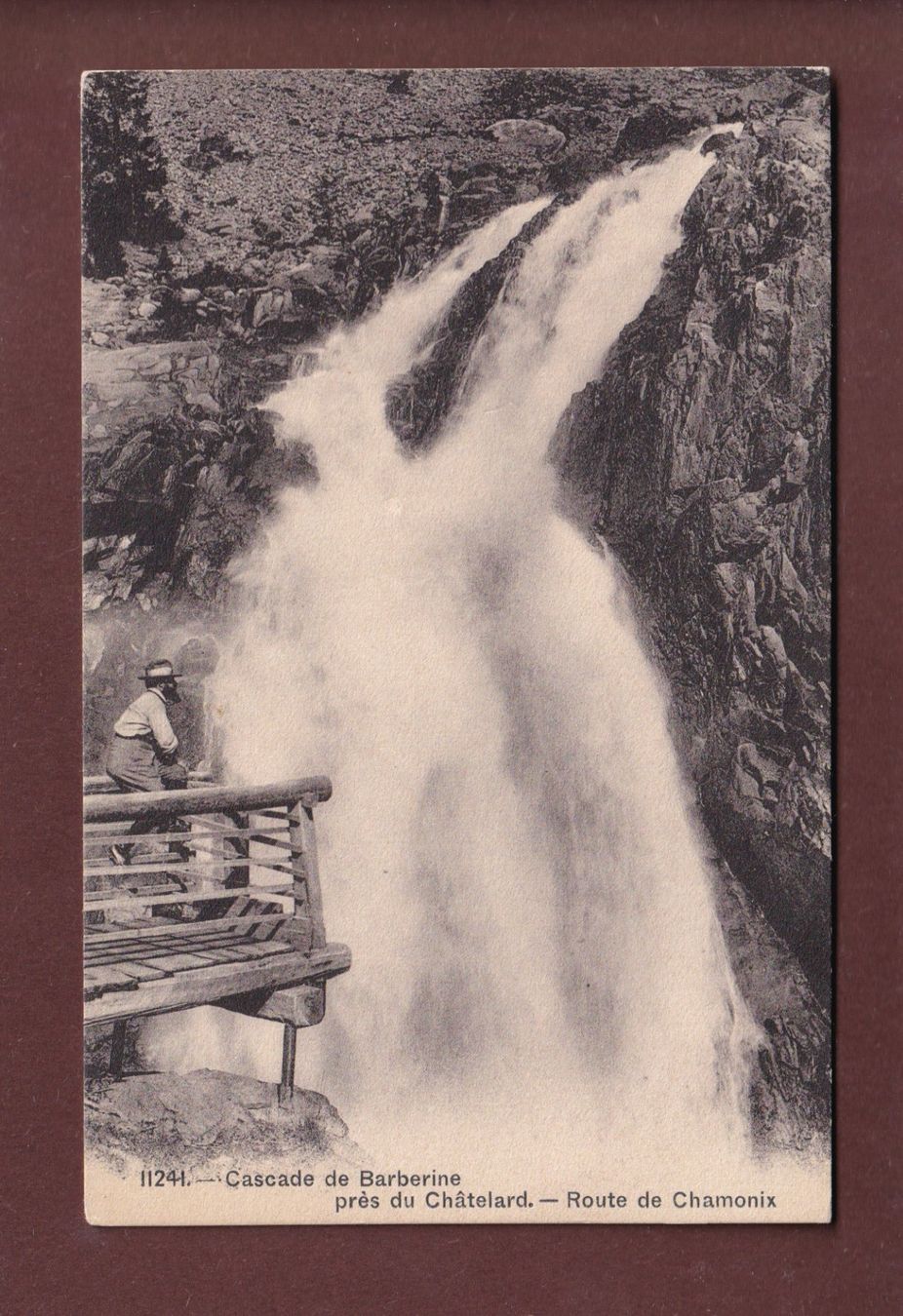 Cartoline postali: Cascade de BARBERINE – Usato da Pully venduto da nicecards