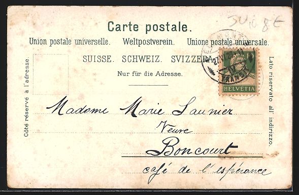 Cartes postales: AK Delémont, Panorama, 1923 – D'occasion à Berlin par bartko-reher 1