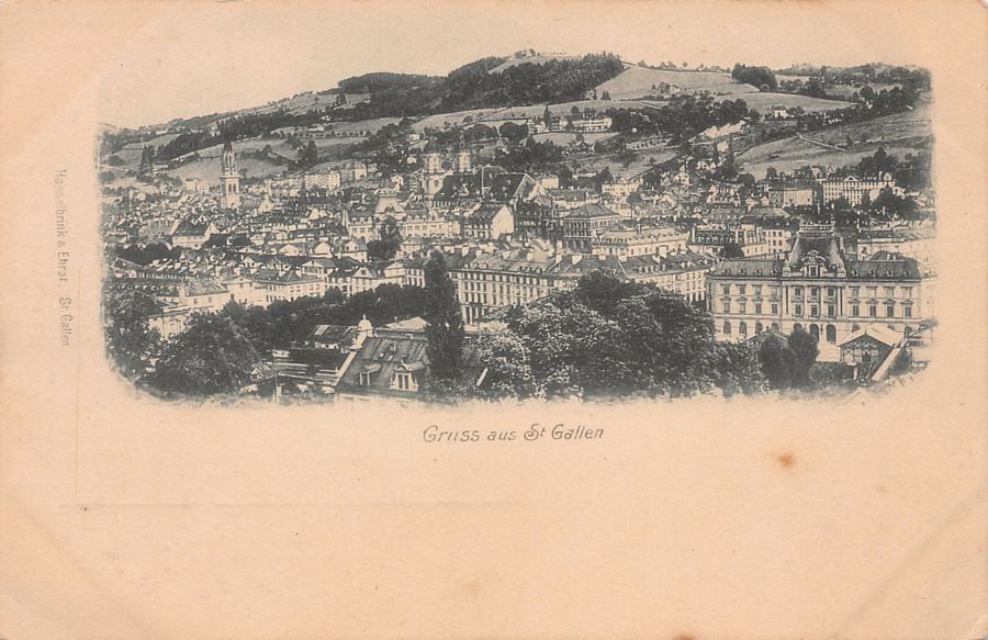 Cartoline postali: Gruss aus St. Gallen, Vorläufer vor 1900 – Usato da Frauenfeld venduto da POML