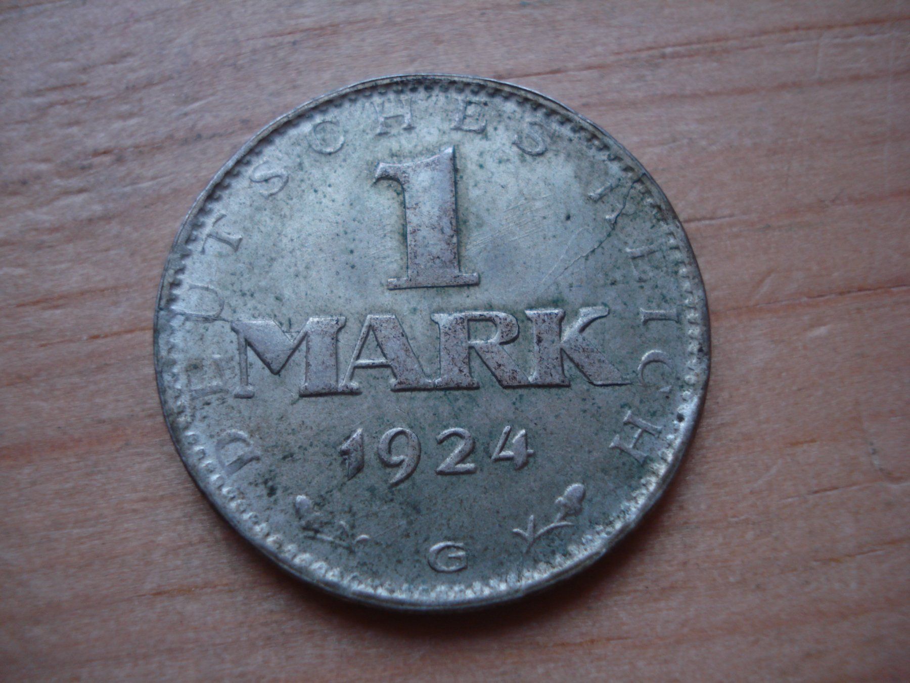 Tutti le monete: (Silver) 1 Mark  1924 G  VZ – Usato da Erlach venduto da Net-Coins