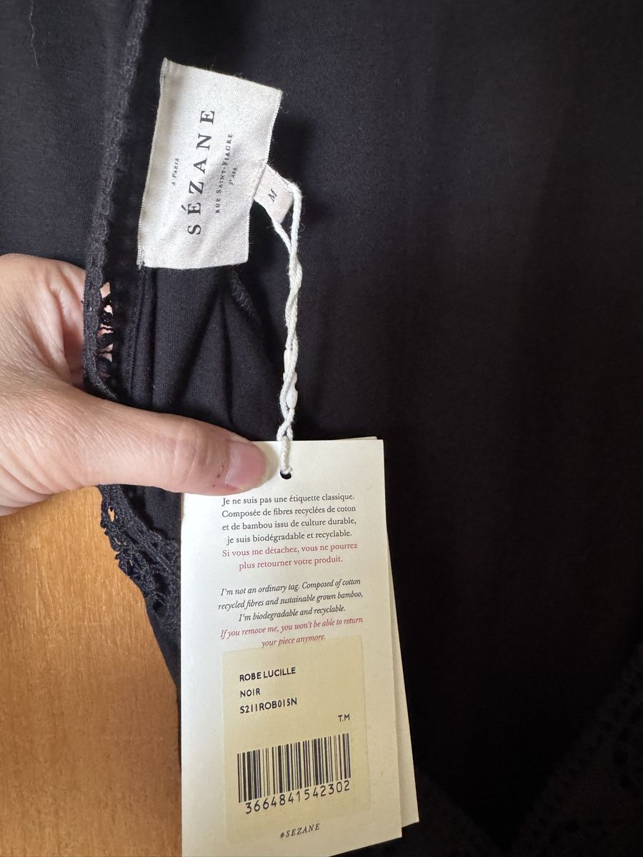 Sezane Vestiti: Robe Lucille Sézane - tM - noire  – Nuovo e nell'imballaggio originale da Le Lignon venduto da mae_9hql 2