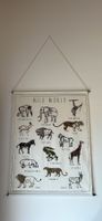 Poster "Wild World" animaux sauvages - Déco enfant