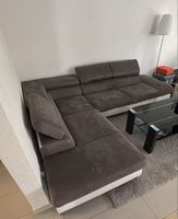 Couch grau/Leder
