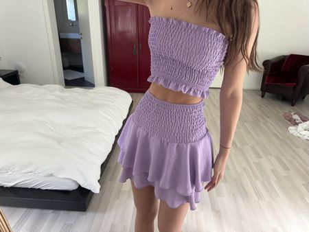 Lilac Two-Piece Summer Set - Cute and Stylish Outfit!