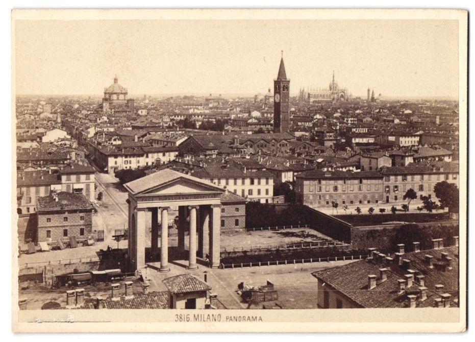 Fotografie & Manifesti: Fotografie Milano, Panorama mit Blick zu – Usato da Berlin venduto da bartko-reher