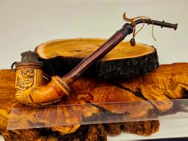 Handgemachte Pfeife aus Holz, Unikat für Geniesser!
