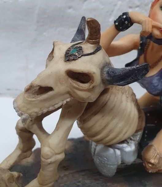 Sculture & Statue: GOTHIC BIKERFIGUR -Motorradfigur Veronese signiert – Usato da Prêles venduto da Podencogalgo 3