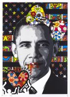 Death, Obama & Keith Haring, limitierter Kunstdruck