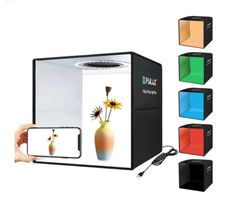 Fotolichtbox um Produkte zu fotografieren