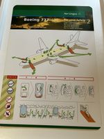 Aer Lingus Boeing 737-400 Safety card