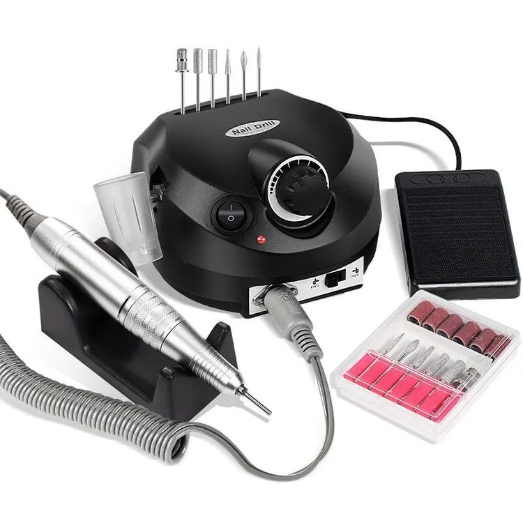 Tragbare Elektrische Nagelschleifmaschine – 35000 U/min, Geräuscharm, Mit Gürtelclip & Akku, Für Maniküre & Nageldesign