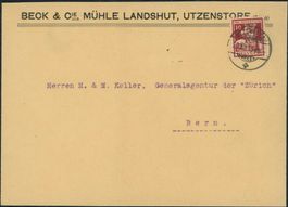 1916 - Pro Juventute - Brief - EF - Utzenstorf BE