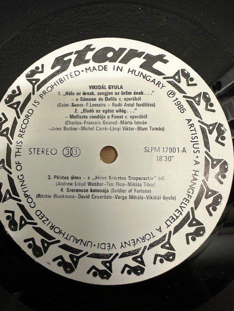 Dischi in vinile: LP-VIKIDAL GYULA – Usato da Ostermundigen venduto da wini63 2
