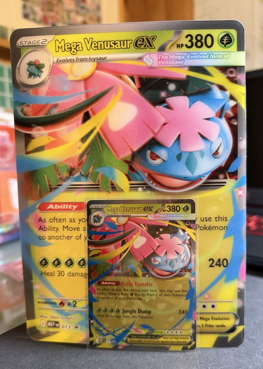 Pokémon Carte collezionabili: Pokémon Mega Venusaur EX promo  + Jumbo Mega Évolution EN – Nuovo (secondo la descrizione) da Morges venduto da geo_rk69