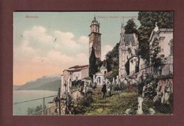 MORCOTE - Chiesa e cimitero - 1923