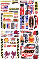 Sponsoren Logo Aufkleber Sticker 1Bogen 27x18cm Tuning ST174