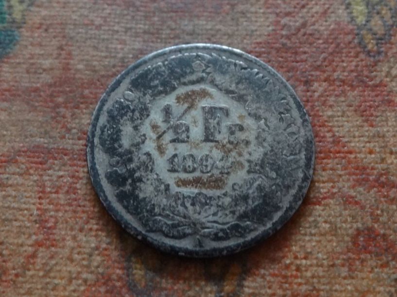 Tutti le monete: 1/2 Fr. 1894  (A) – Usato da Romanel-sur-Lausanne venduto da Swift13