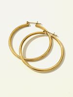 750 18K Gold Creolen Hoop Earrings 45mm