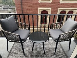 Outsunny balkonmöbel set mit gratis Teppich