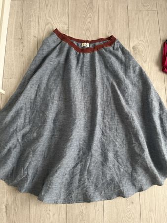 Rock Niu Leinen hellblau meliert Grösse XL sehr guter Zustan