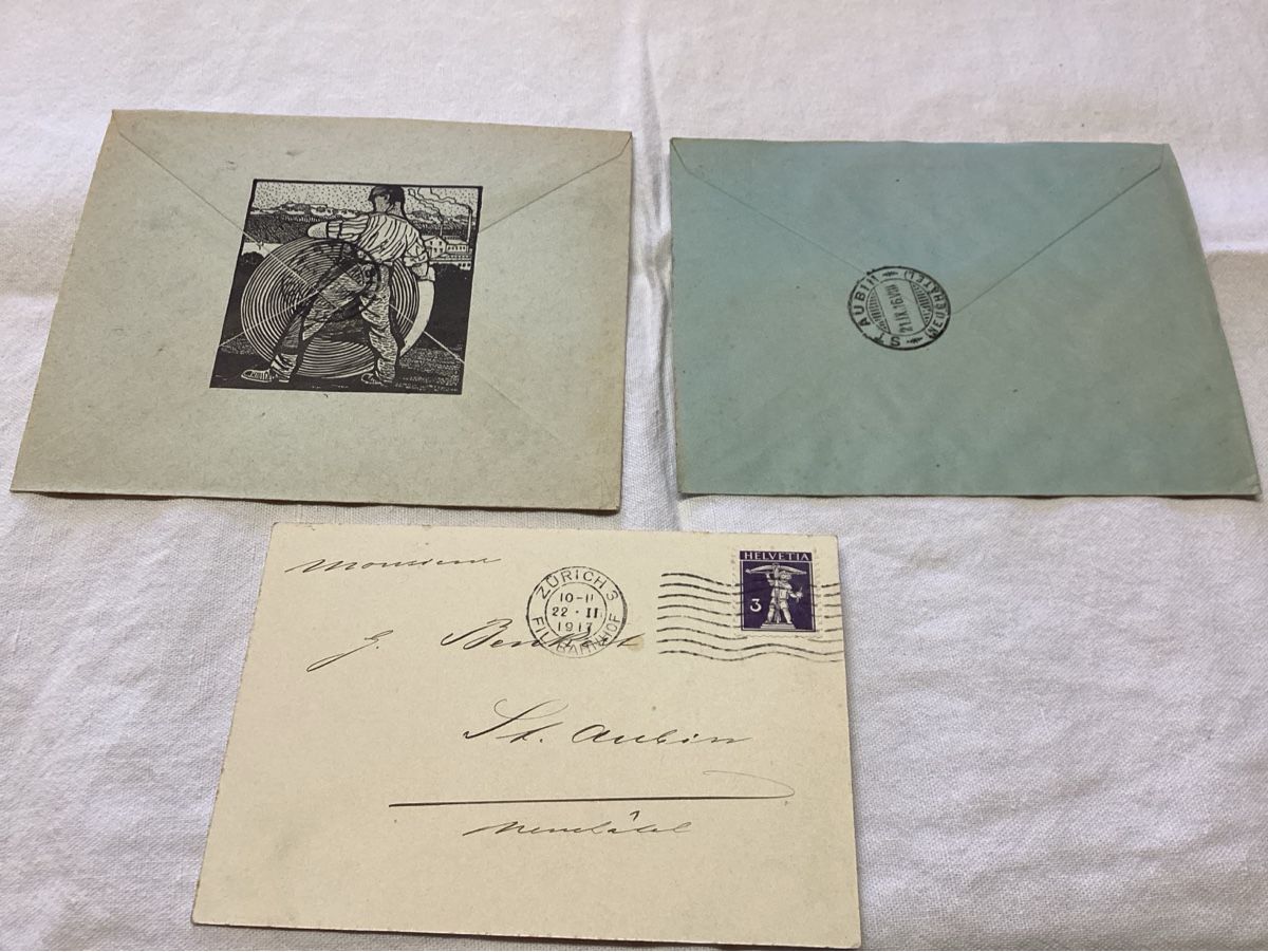 Cartoline postali: Maennedorf 3 documents commerciaux 1916-1917 – Usato da Luc (Ayent) venduto da Rebouille 4