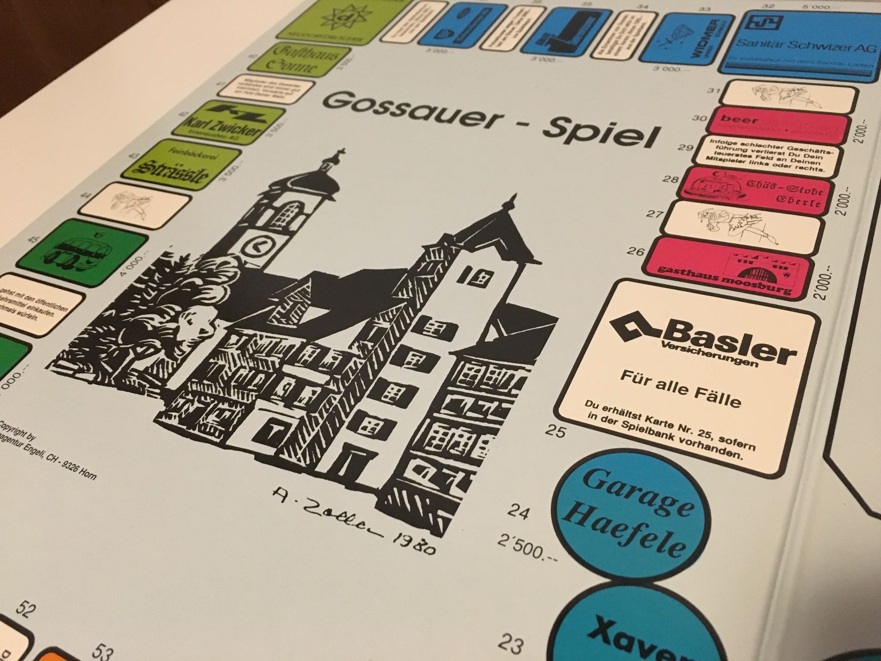 Spiele: Gossauer - Spiel - Copyright by Werbeagentur Engeli, Horn – Gebraucht aus Andwil SG von Rainboli 6