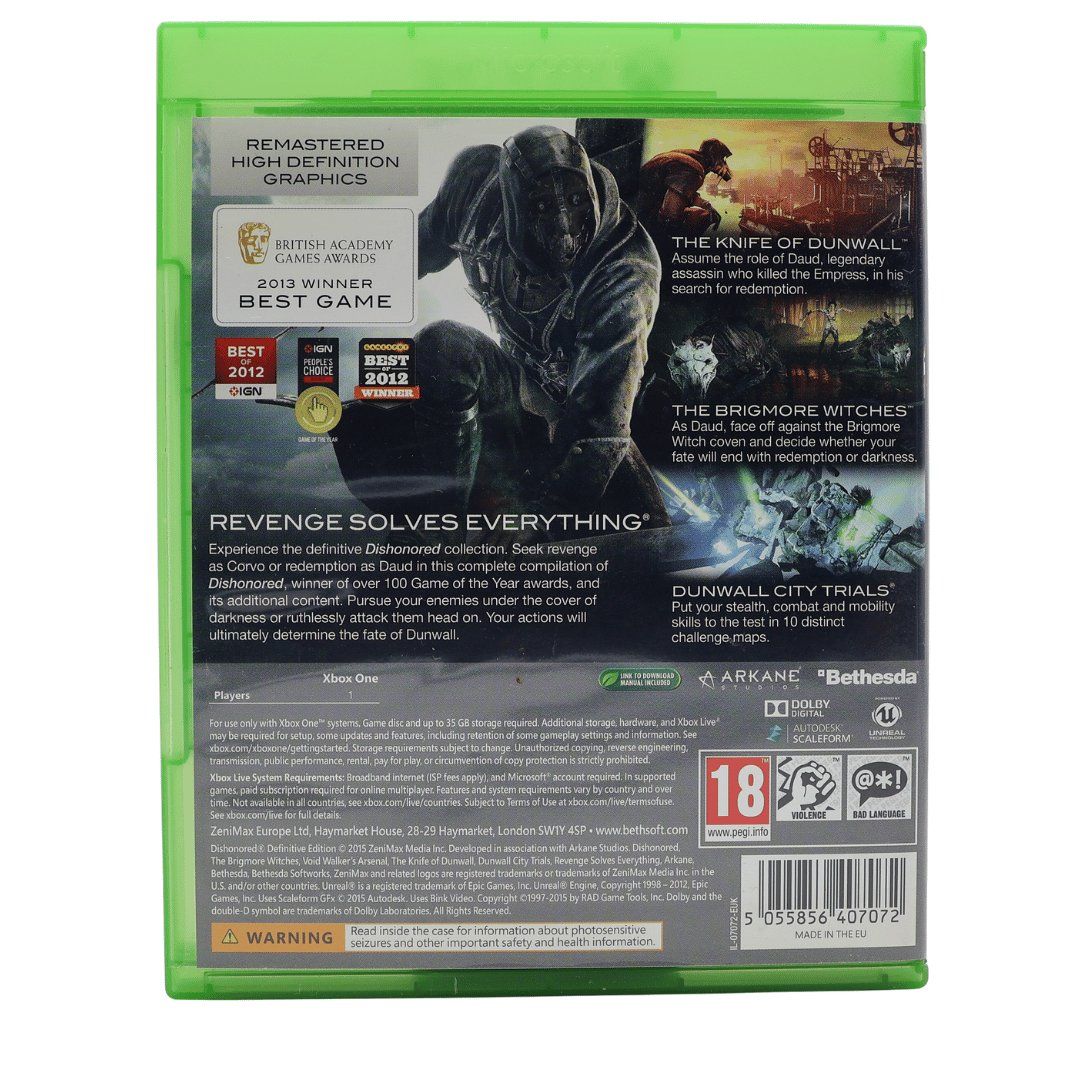 Giochi: Dishonored [Definitive Edition] - Xbox One – Usato da Paudex venduto da dindeboy 2