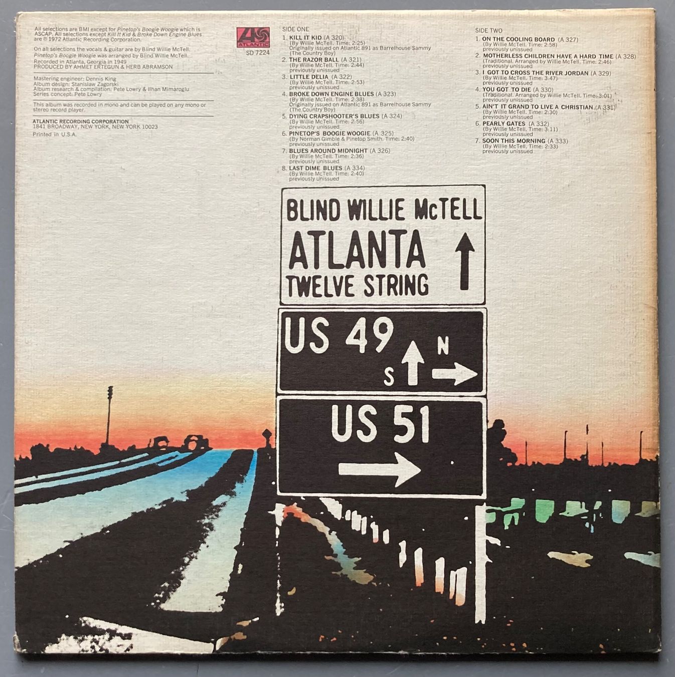 Schallplatten: BLIND WILLIE MCTELL - ATLANTA TWELVE STRING – Gebraucht aus Poliez-Pittet von Newtown-Records 1