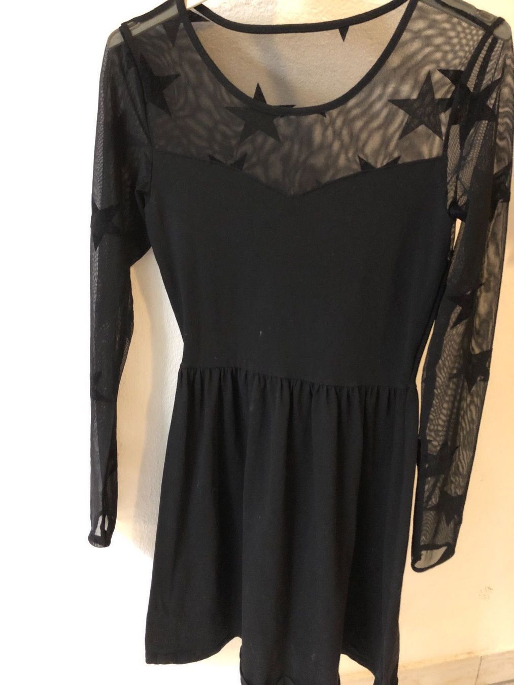 Only Vestiti: Schwarzes Only Sternli Kleid Gr.XS – Usato da Obergerlafingen venduto da cabo4