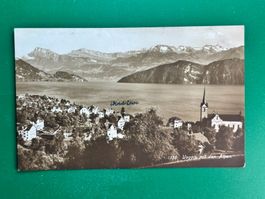 Weggis mit den Alpen
