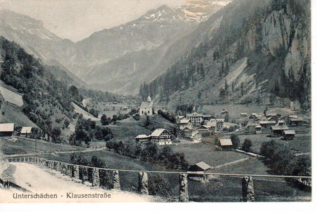 Cartoline postali: Unterschächen – Usato da Wolhusen venduto da Curver9