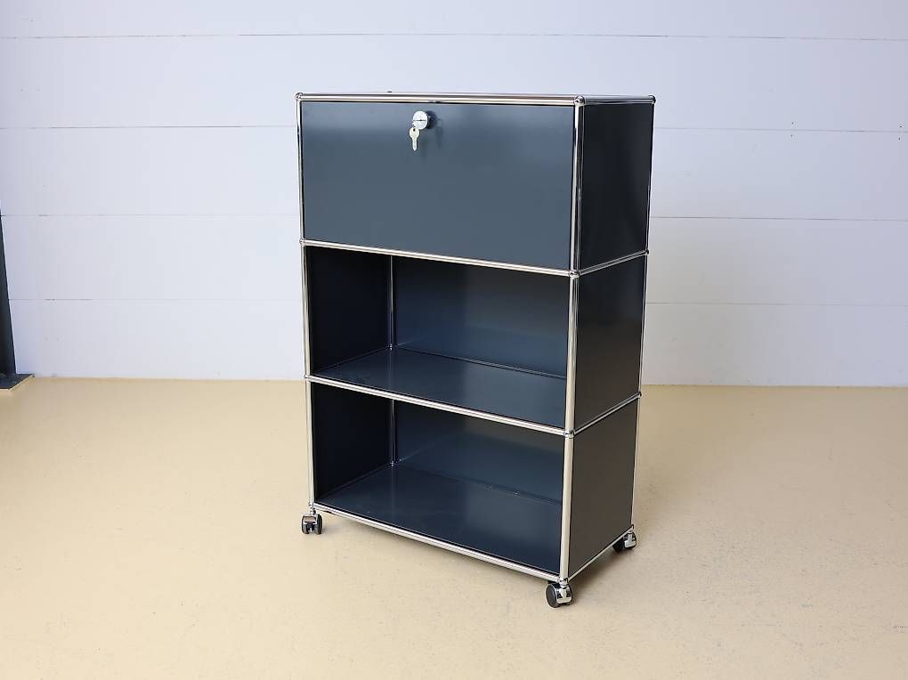 USM Scaffali: USM Haller Highboard Anthrazitgrau Lieferung&Umbau möglich – Usato da Meinisberg venduto da atelier_TILIJA 3