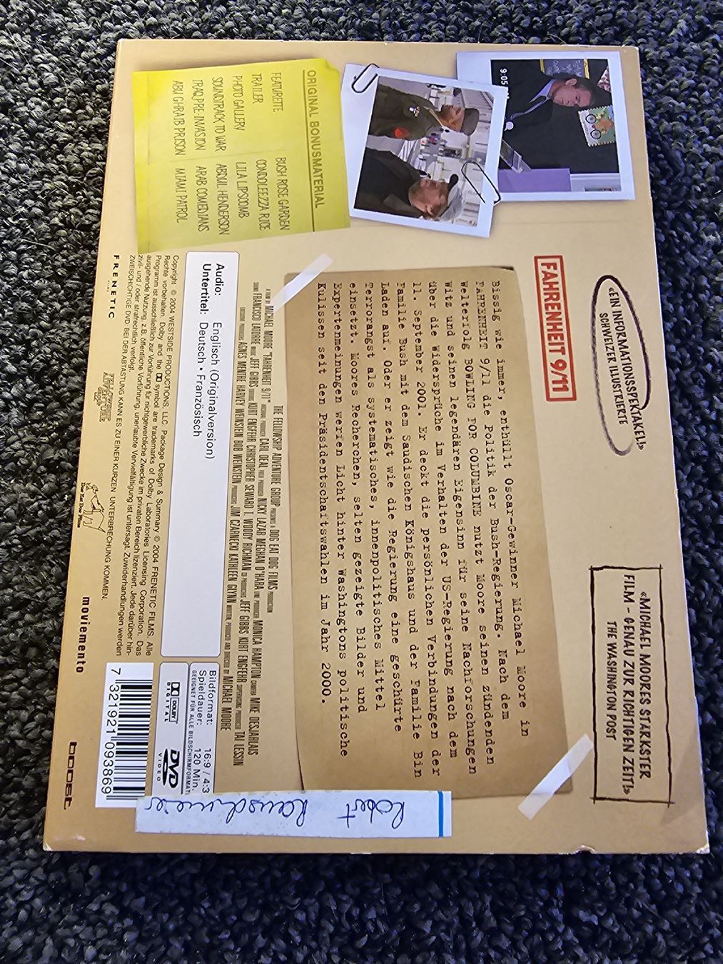 Tutti i DVDs: Fahrenheit 9/11 (21116) – Usato da Ruswil venduto da jan_bxl5 1