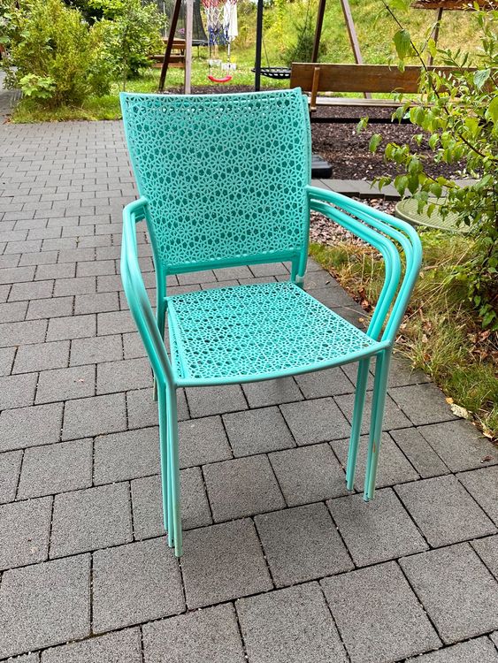 4 Gartenstühle metall stapelbar Kaufen auf Ricardo