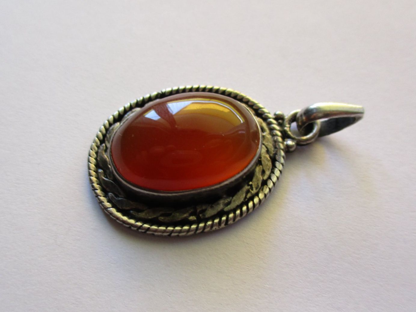 Pendentifs: Pendentif vintage Cornaline argent 800 – D'occasion à La Sarraz par vic_v6kz 1