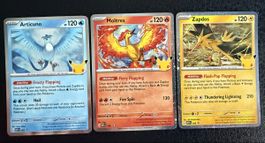 Pokémon Articuno, Moltres & Zapdos – 30th - Promo Set ab 1.-