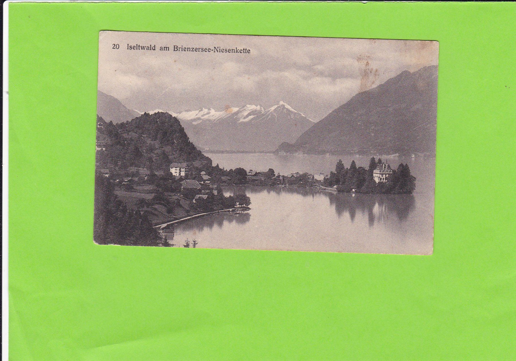 Cartoline postali: Iseltwald am Brienzersee-Niesenkette – Usato da St. Peterzell venduto da neckertal