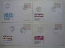 ATM 1976 ++ 4 FDC einzeln ATM A1-A4 - 9.8.1976