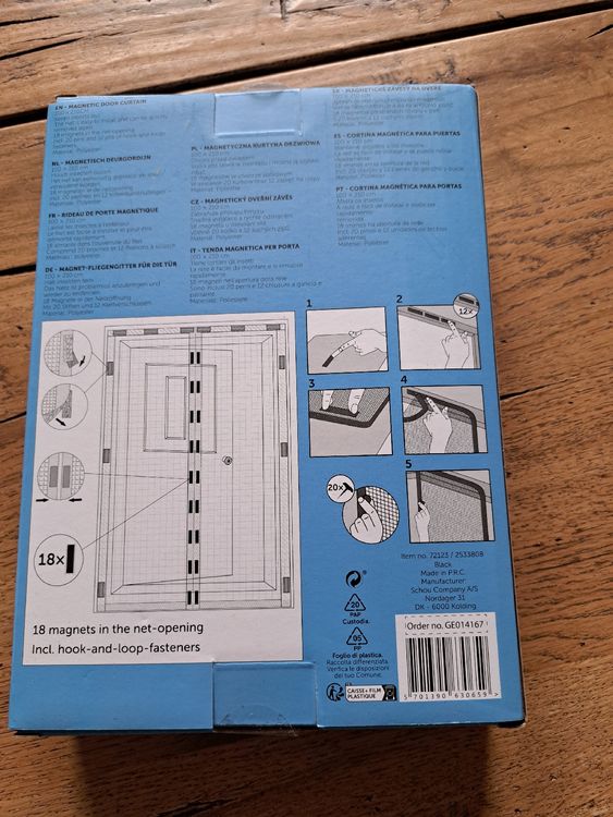 Magnetischer Türschutz Mit 18 Magneten – 100 X 210 Cm, Inkl. Montagematerial, Haustier- & Kinderfreundlich