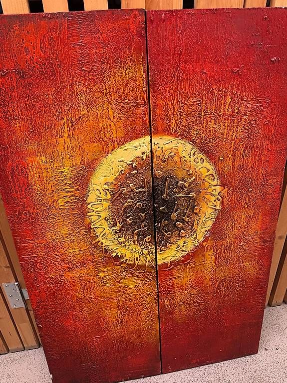 Dipinti: Handgemaltes Wandbild  2-teilig  Relief. – Usato da Ostermundigen venduto da nkalpa5 1