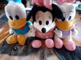 Plüschtiere Donald, Daisy, Minnie Maus Disney 3er Set